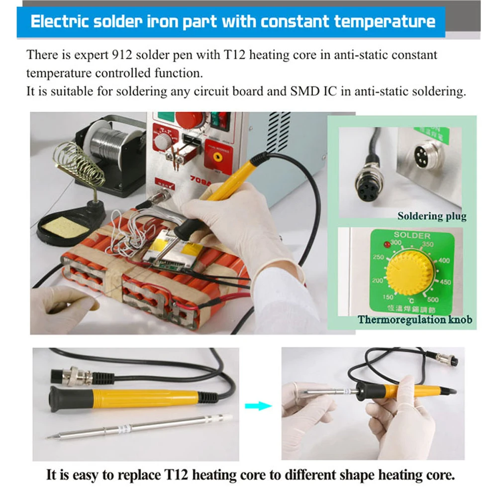 

for Battery Pack with Intelligent Welding Function High Power Battery Spot Welder Soldering Station Pulse Spot Welder