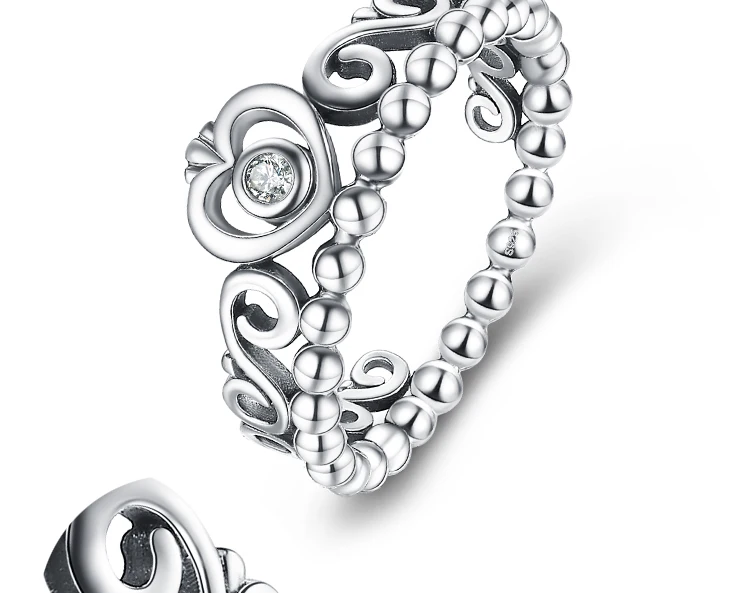 JewelryPalace Винтаж 925 пробы Серебряная корона принцессы кубического циркония кольцо красивые подарки для женщин Новинка г. Лидер продаж