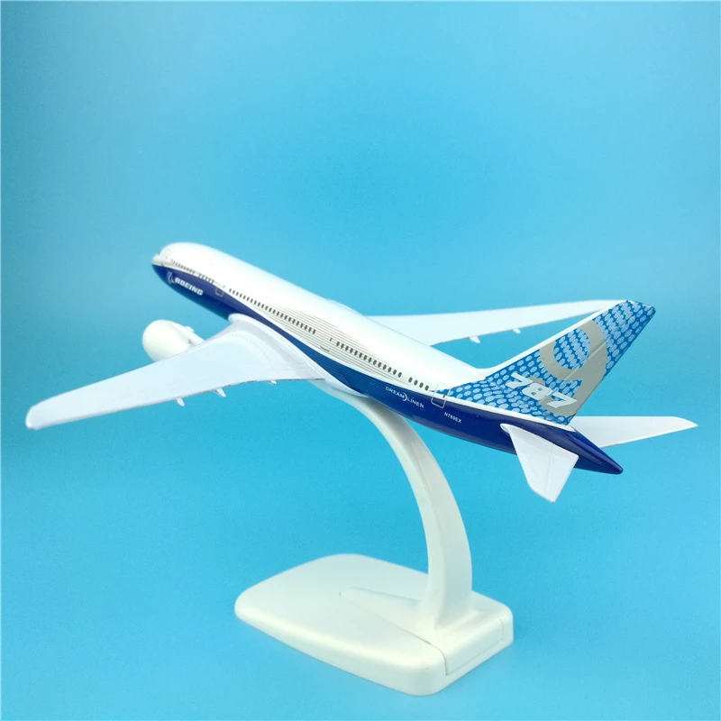 20 см Боинг 787-900 прототип металлического летательного аппарата модель самолета