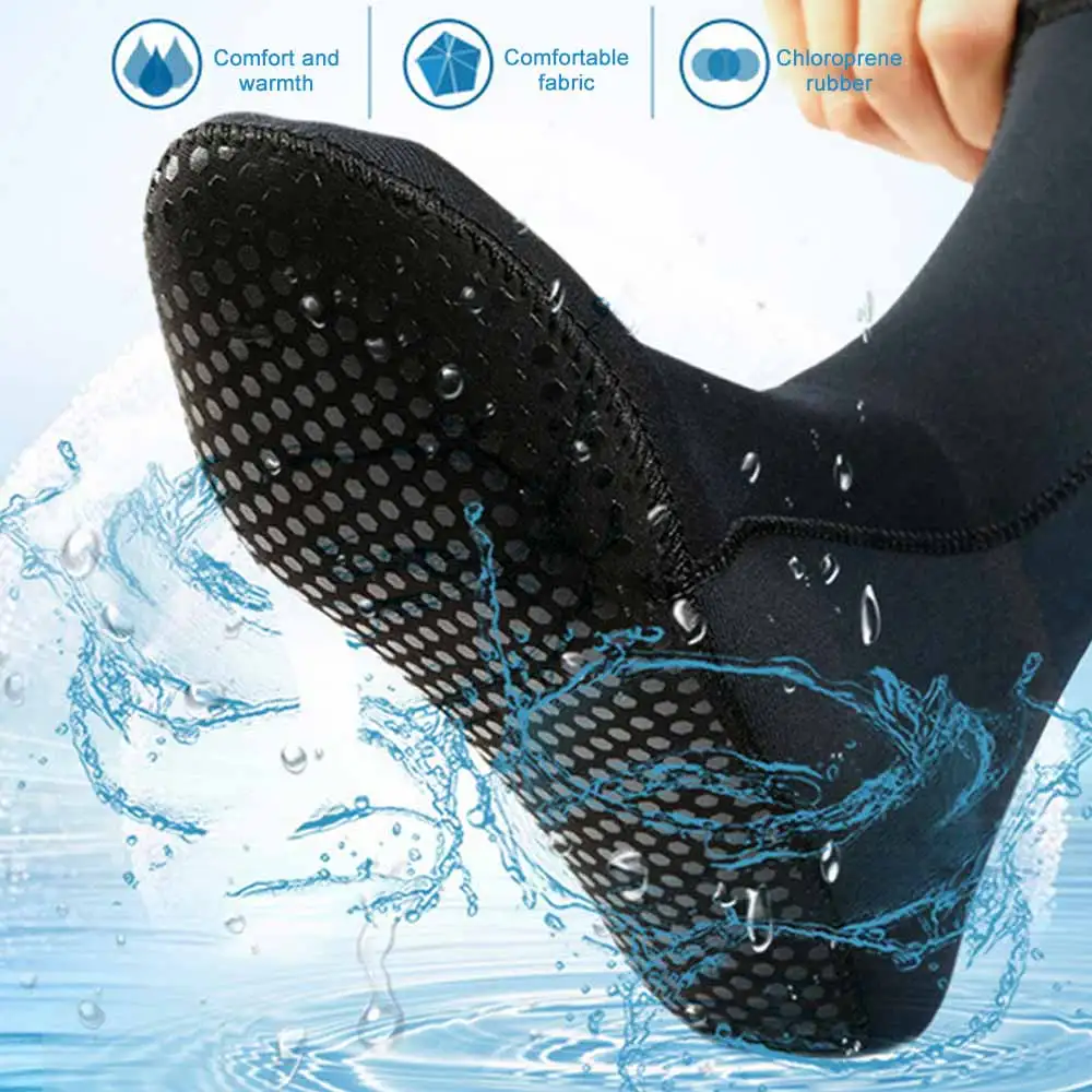 

0.3cm Diving Socks Waterproof Neoprene and Nylon Beach Water Sport Socks Anti-Slip for Snorkling Surfing