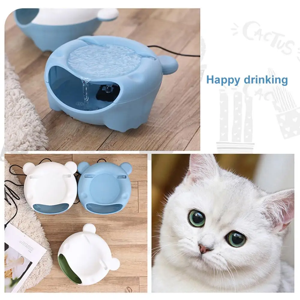 Automatic Pets Water Fountain for cats USB Electric dispenser Circulation Live Oxygen Drinking Device | Дом и сад
