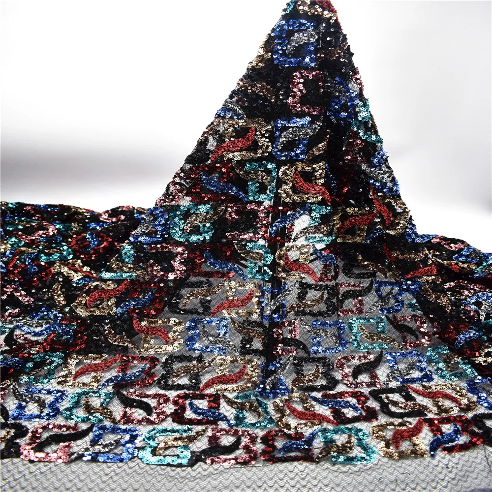 Гуанчжоу завод Модный дизайн Африканский французский блесток кружева очень