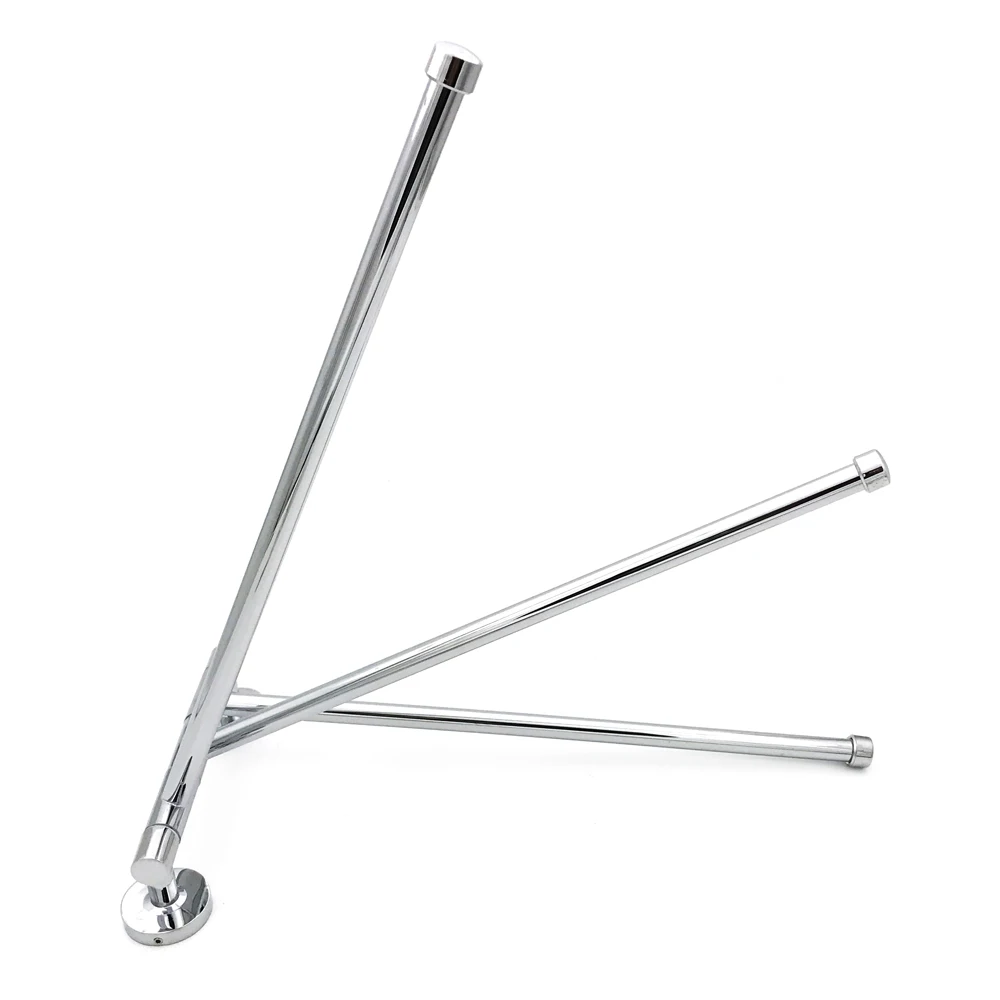 

Best black towel bar practical durable chrome plated modern bath towel bar Stainless Steel bathroom holder towel 2-4 poles