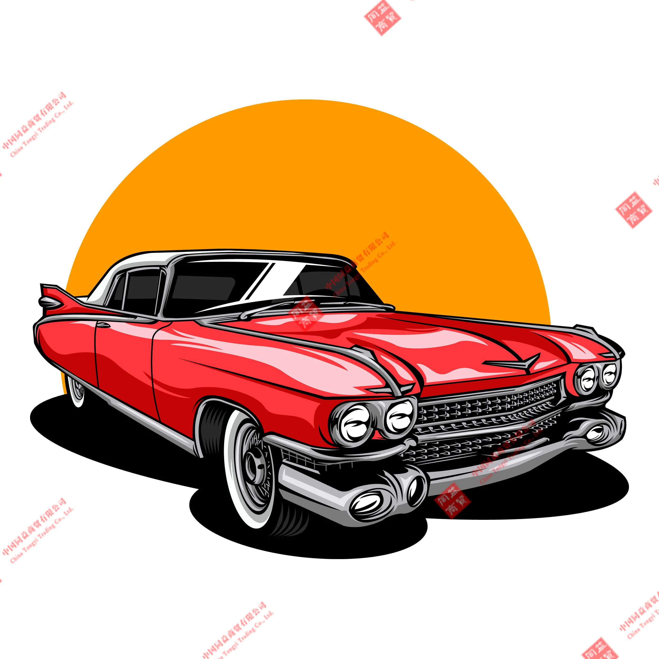 

Old Car Pattern Car Sticker Waterproof Sunscreen Decal Poster Laptop Car Sticker Motorcycle Sticker Vinyl PVC