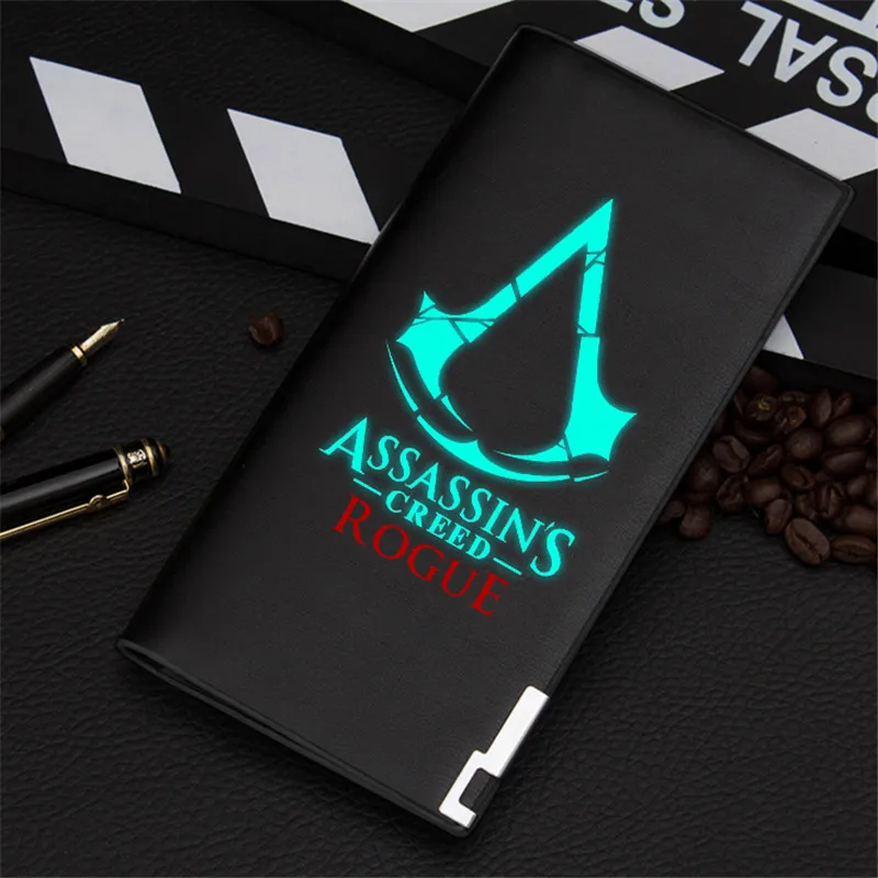 Новое поступление, кошелек для игры Assassins, черная светящаяся Сумочка унисекс, подарок для подростков, Модный стильный мужской кошелек из искусственной кожи - Color: Style5-L-Luminous