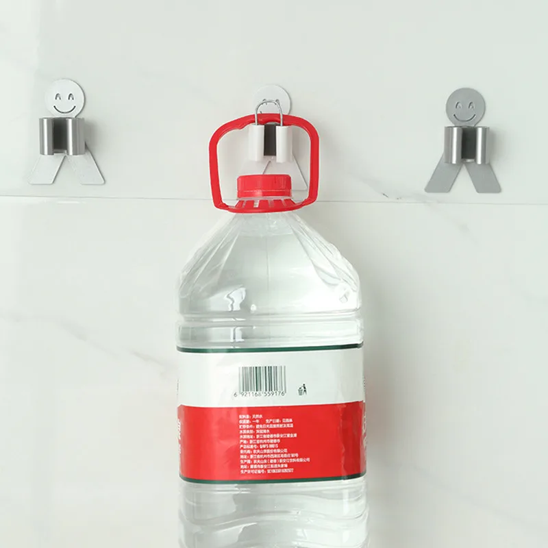 

Smile Multi-Purpose Hooks Wall Mounted Mop Organizer Holder RackBrush Broom Hanger Hook Kitchen Tool Bathroom Accessories