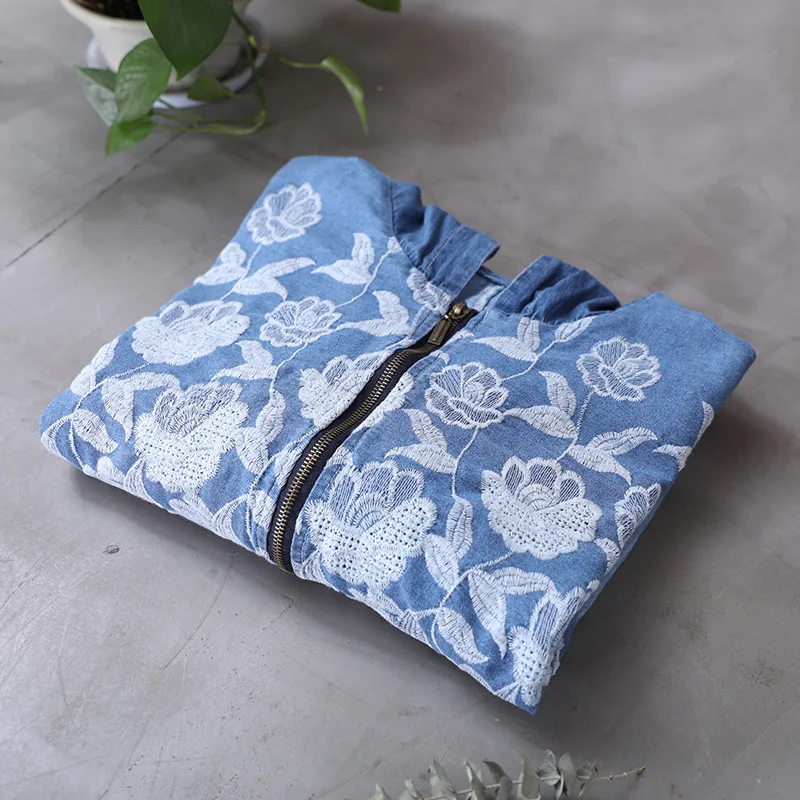 Женское пальто в Корейском стиле свободная джинсовая укороченная куртка