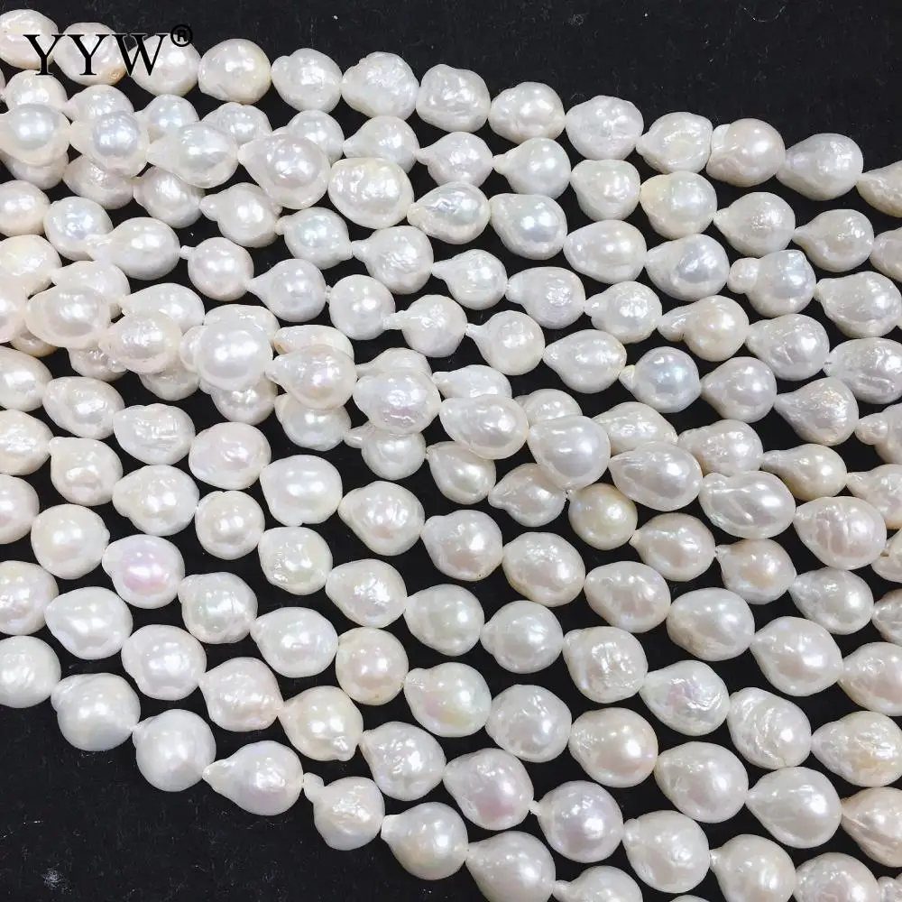 

10x12mm Cultured Freshwater Nucleated Pearl Beads Loose Natural Pearl Beads For Women DIY Jewelry Making Necklace Bracelet