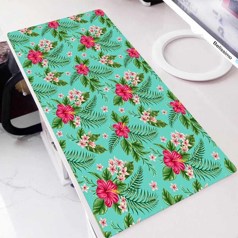Computer Gaming Floral Mouse Pad Large Keyboard Gamer Mouse Carpet Flowers Mause Pad PC Desk Pad Mat Notebook desk mat Mousepad