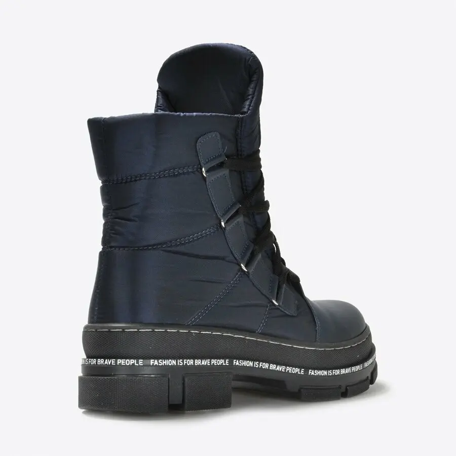 

Women Boots Mink Shoes Women Navy Blue Boots Vzn20-040K
