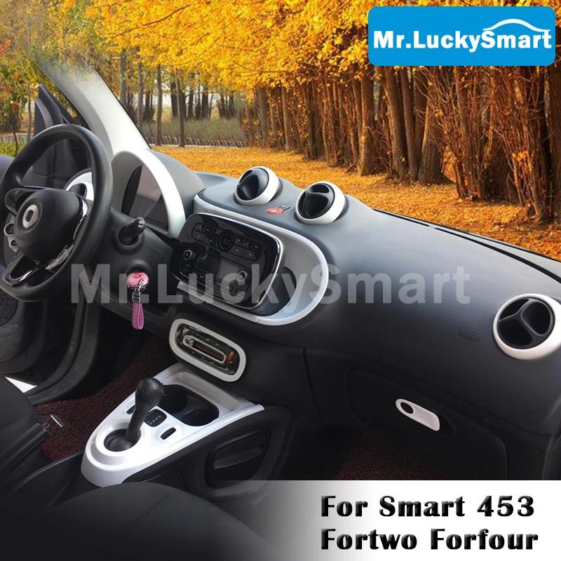 Автомобильный защитный корпус из АБС-пластика белые украшения для Mercedes Smart 453 Fortwo