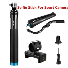 Gopro 10 Tripod Aluminum Alloy Extendable Selfie Stick Tripod Stand Phone Clip Set for GoPro Hero 9 8 7 Action Camera Accessorie