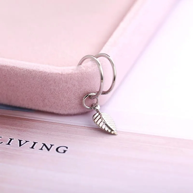 1 шт. манжеты для ушей с золотыми листьями не пирсинг зажимы искусственная