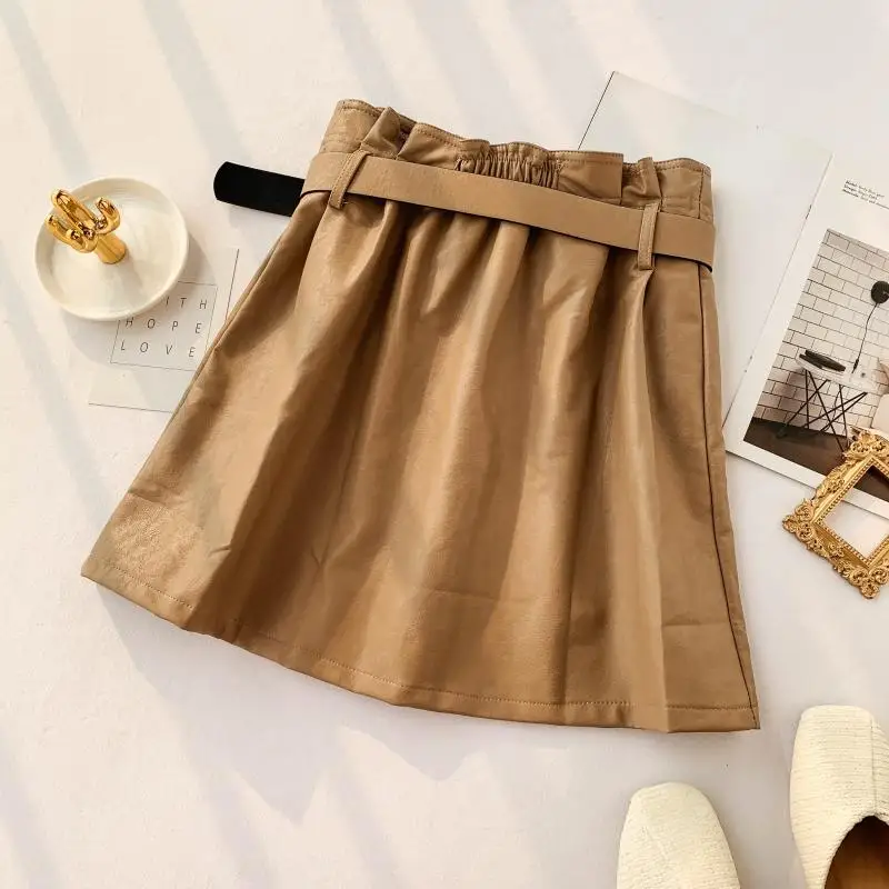 MUMUZI Женская юбка на пуговицах Британский ветер двубортная Высокая талия линия
