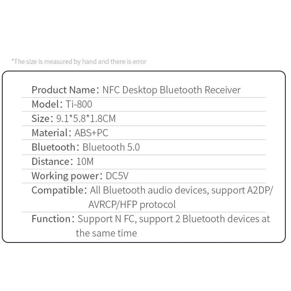 

New NFC Bluetooth Music Receiver 3.5AUX Car Bluetooth Speaker RCA Bluetooth Adapter Receiver Receiver Y1O6