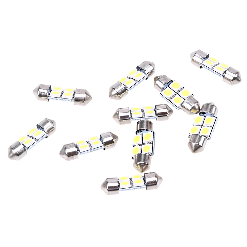 POSSBAY 10X 5050 31 мм 4SMD Автомобиль RV внутренний купол с фестонами белый светодиодный