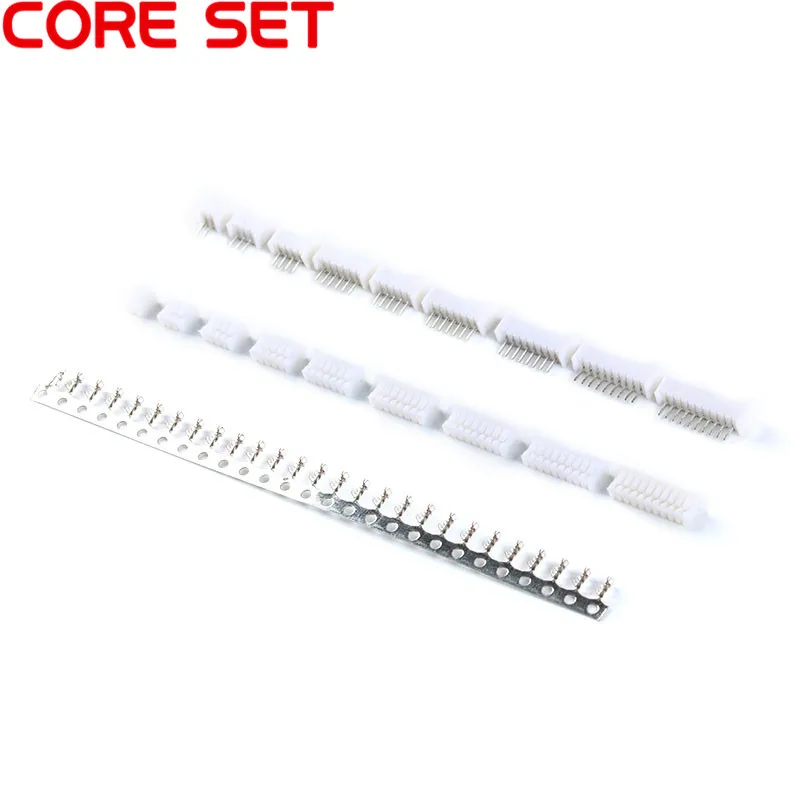 

10 Sets 1.25mm Pitch Connector Micro JST Horizontal Straight Pin 2 3 4 5 6 7 8 9 10P ( Pin Header + Housing + Terminal )