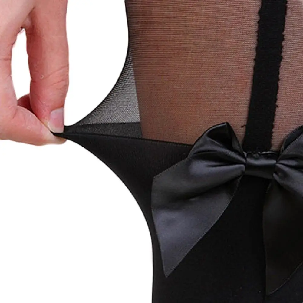 

50% HOT SALES!!! Sexy Women Cute Bowknot Tattoo Tights Stockings False Suspenders Party Pantyhose