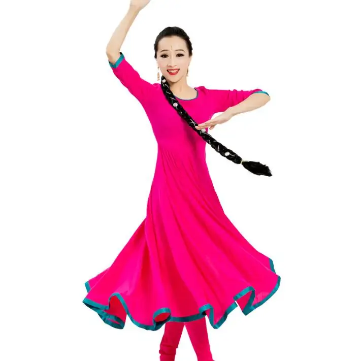Женский индийский костюм сари в этническом стиле Kurtas Leng Ha обтягивающее платье для танцев