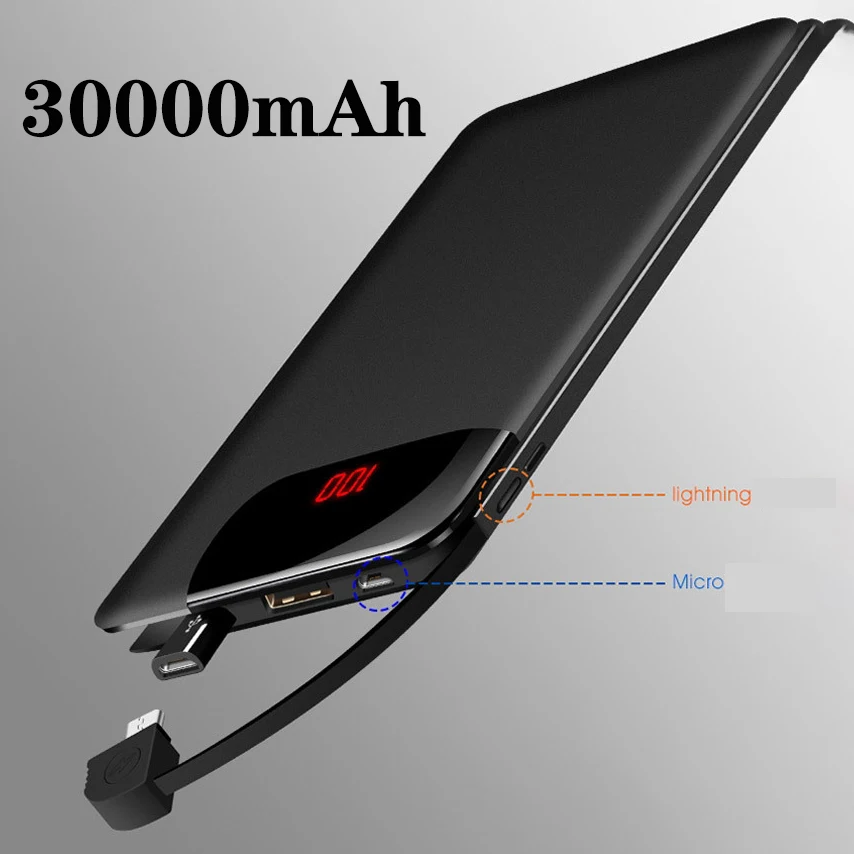 Водонепроницаемый портативный USB внешний аккумулятор 10000 мАч для всех смартфонов Xiaomi IPhone, внешний аккумулятор, быстрая зарядка, внешний аккумулятор
