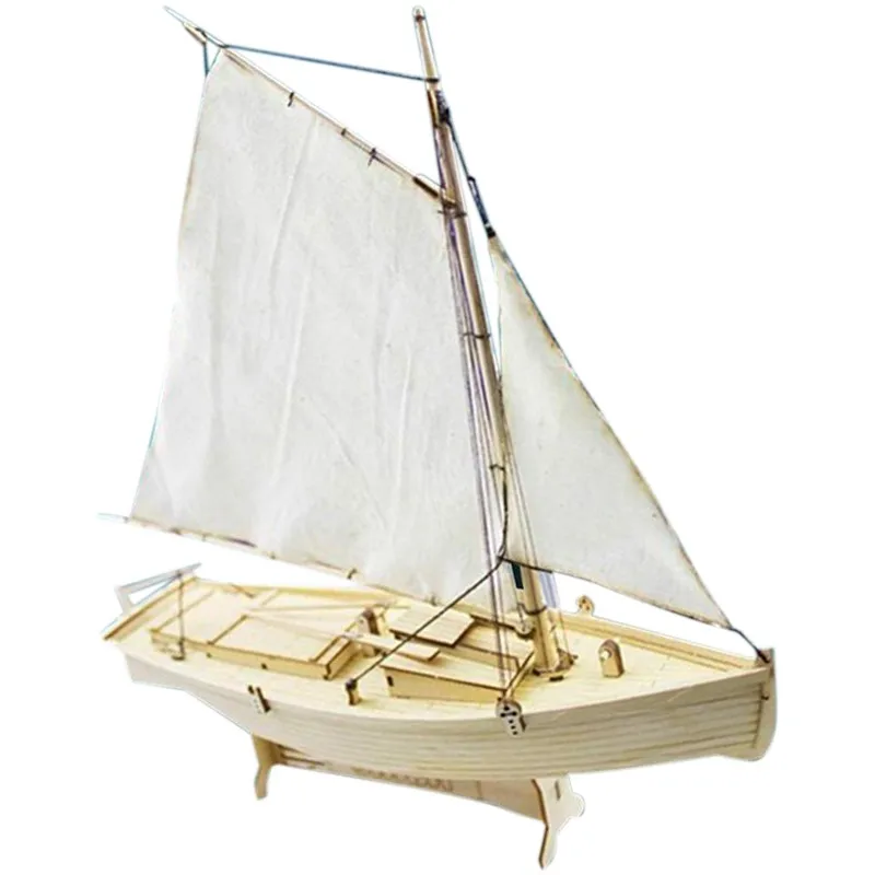 

Wooden DIY Model Building Toys Assembling Assembled Kits Sailing Kit Ship Sailboat Wooden 1:30 Model Building Kits Ship Model Wo