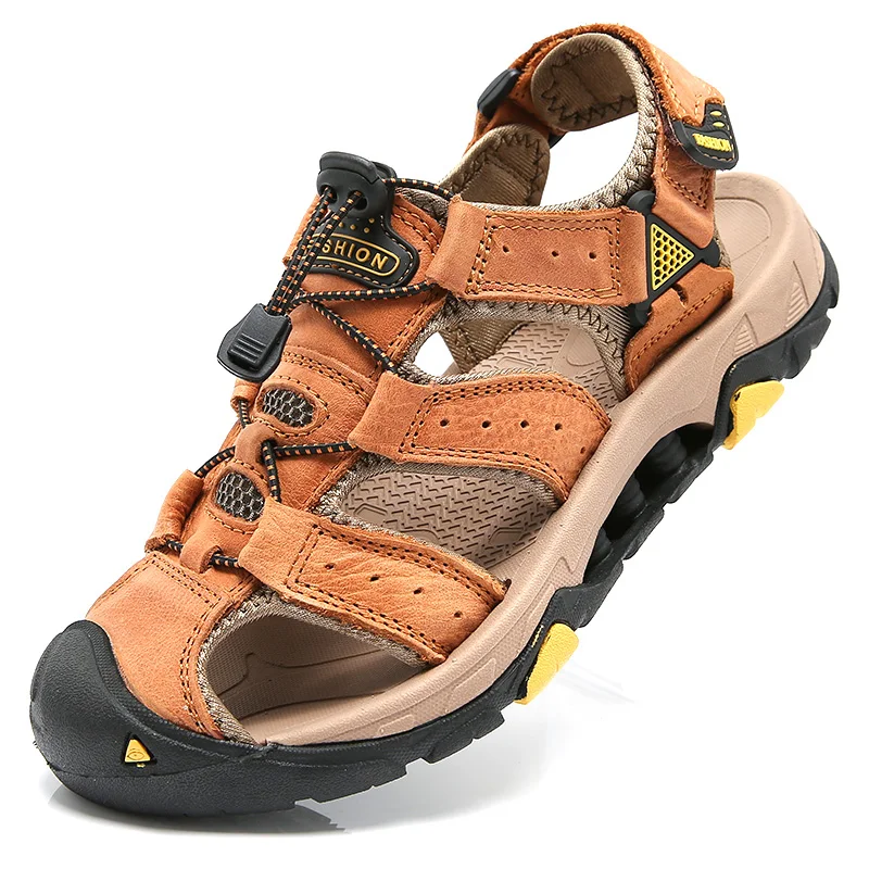 Сандалии гладиаторы мужские из натуральной кожи босоножки на резиновой подошве