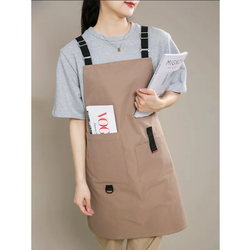 

Waterproof apron, restaurant, milk tea shop, waiter, coffee shop, large pocket water proof work clothes, custom logo