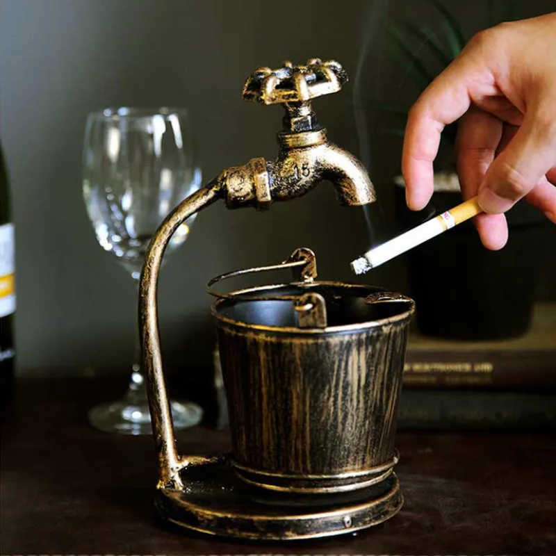 Новая популярная креативная пепельница из кованого железа для дома Настольная