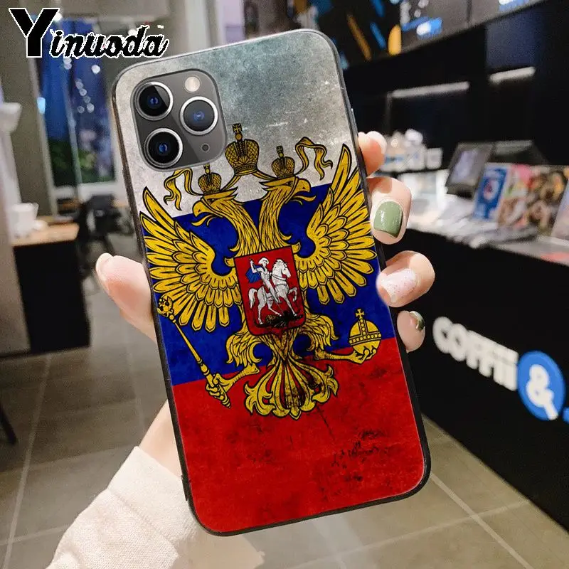 13 Yinuoda российский флаг герб Топ детальный чехол для телефона чехол для iPhone 7plus X 6 6S 7 8 8Plus 5S 11pro xs чехол для MAX XR - Цвет: 13