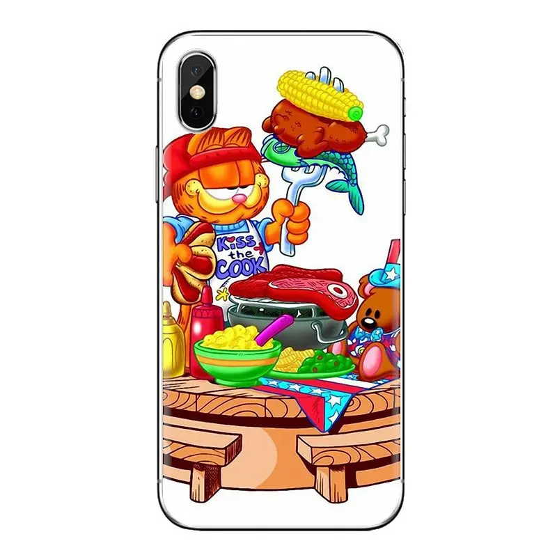 For Huawei G7 G8 P7 P8 P9 P10 P20 P30 Lite Mini Pro P Smart Plus 2017 2018 2019 Phone Skin Cover Take a BERRY Break Garfield Cat |