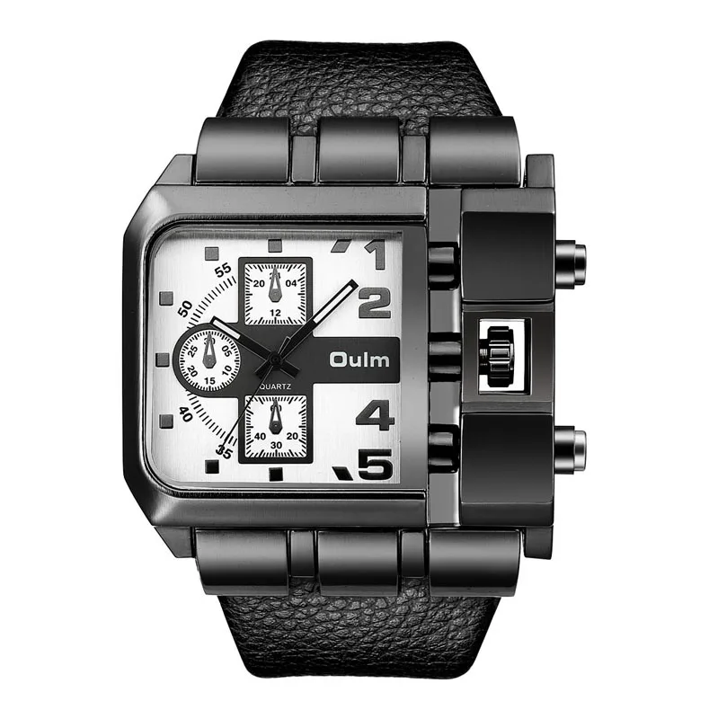 

OULM mens watches fashion Quartz business man men's watch men pin buckle personality hot sale Seiko 2021 wrist for alloy new