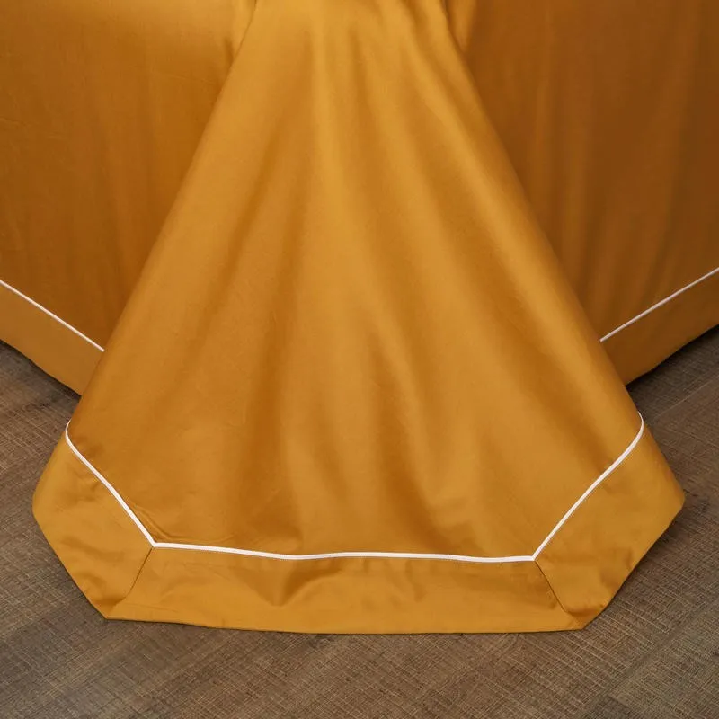 

1000TC Egyptian Cotton Duvet Cover Set Bed Sheet Pillowcases Queen King size 4Pcs Plain Solid Color Comfy and Soft Bedding set