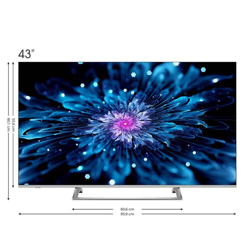 Телевизор 43&quot Hisense 4K Smart TV H43A6140 широкая цветовая гамма Dolby Vision HDR размером 101 см в