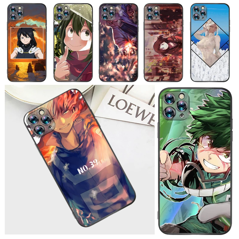 

My Hero Academia Tomura Boku Todoroki Shouto Bakugou Katsuki Dabi Shigaraki Phone Case For iPhone 7 8 Plus 6 6S Soft TPU Coque