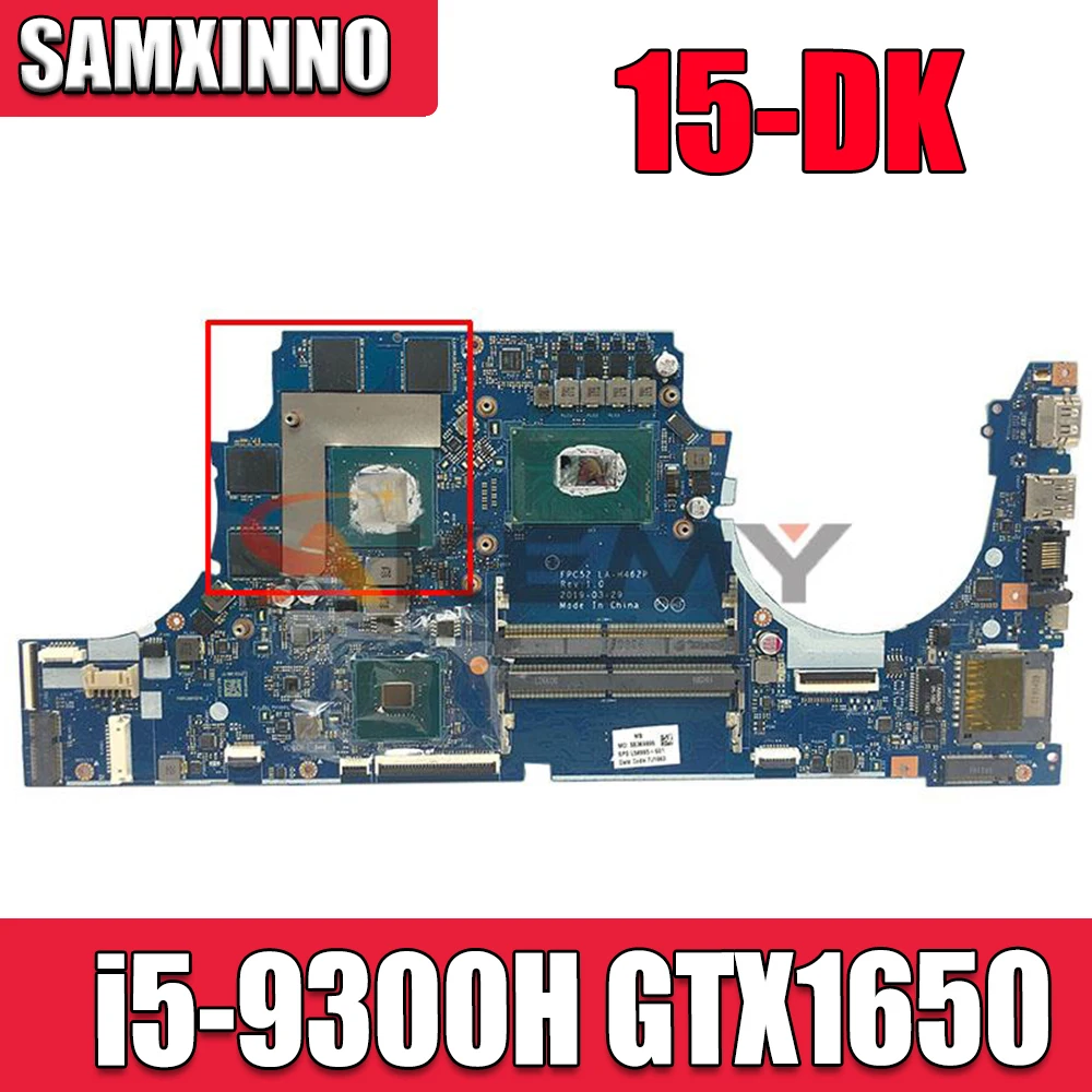 

Материнская плата для ноутбука HP 15-DK FPC52 с SRFCR i5-9300H CPU LA-H462P GTX1650 100% полностью протестирована
