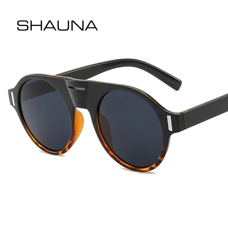 Женские и мужские круглые ретро очки SHAUNA солнцезащитные UV400|Женские очки| |