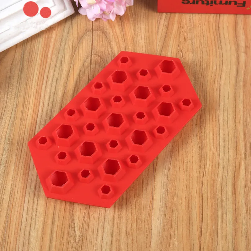 3D Diamonds Gem Cool Ice Cube Chocolate Soap Tray Mold Silicone Fodant Moulds Cream Tools For Makers |