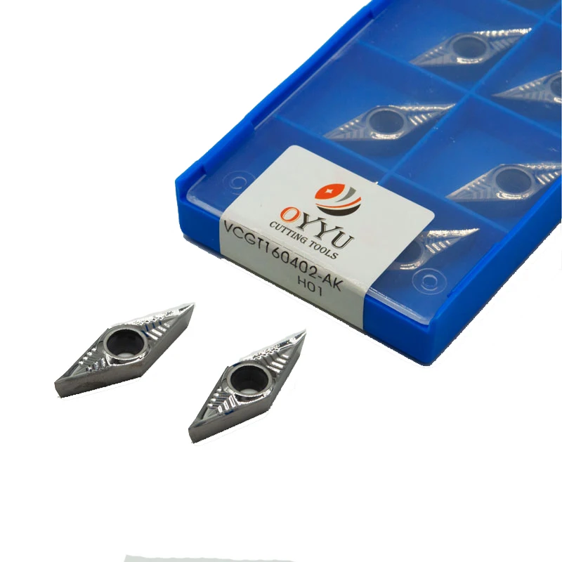 

10pcs Lathe Tools for Aluminum VCGT110302 VCGT110304 VCGT160402 VCGT160404 VCGT160408 AK H01 VCGT резец токарный Carbide Inserts