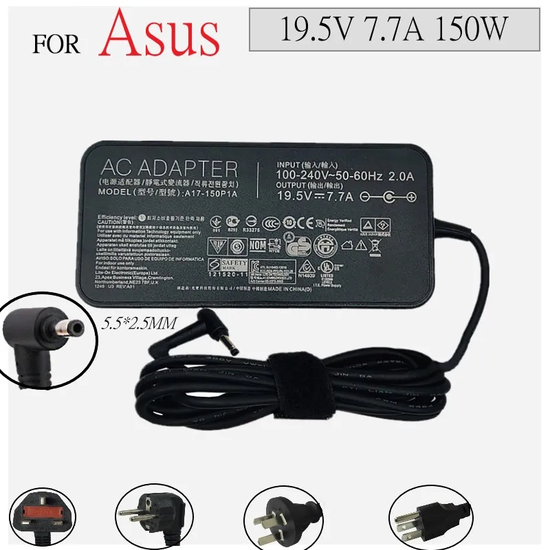 

Оригинальное быстрое зарядное устройство 19,5 в, 150 А, Вт, адаптер питания переменного тока для ASUS Φ G73SW G71G G74 G72G G73S X73 GL503