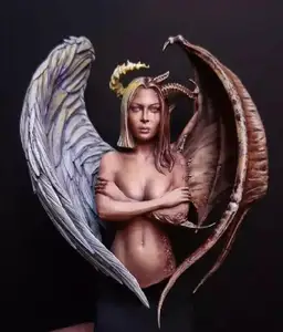 Коллекция 110 года, старинный воин с крыльями и бюстом, фотонаборы, миниатюрный gk, разборка, неокрашенный