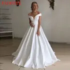 Женское свадебное платье It's yiiya, белое элегантное платье с открытыми плечами на лето 2019