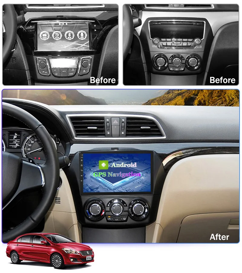 Для SUZUKI Alivio/CIAZ 2014-2018 2G RAM Android 10 GPS-навигация Радио Мультимедиа DVD-плеер | Автомобили