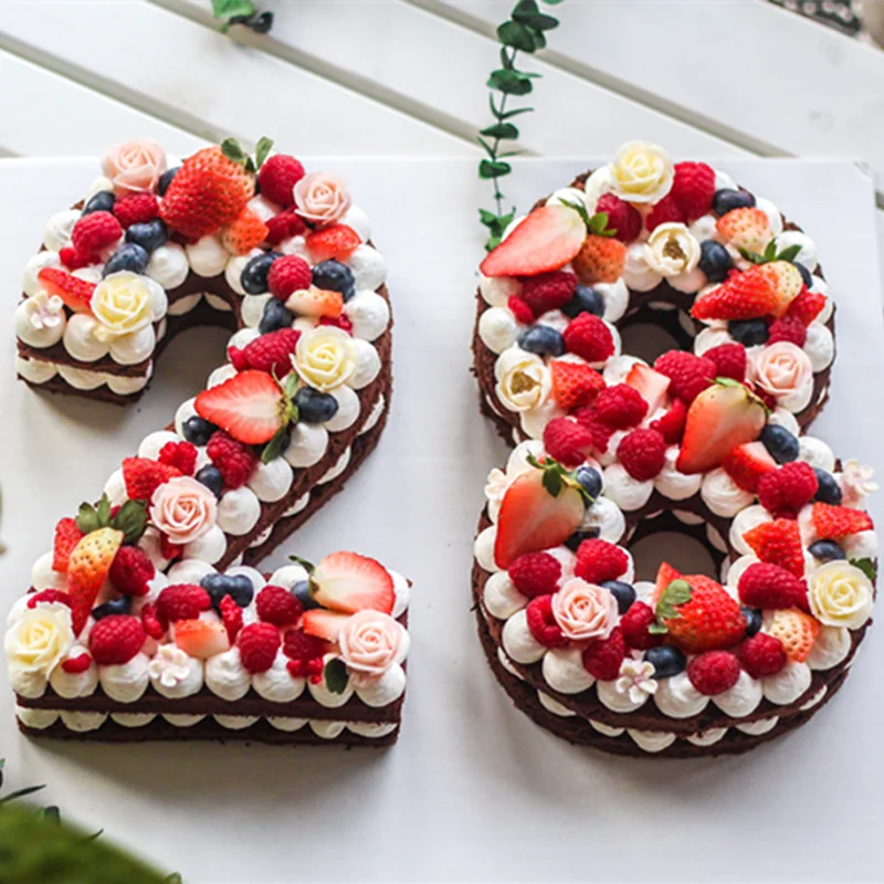 Набор из 0 9 цифр акриловые формы для резки сахарной мастики форма помадки