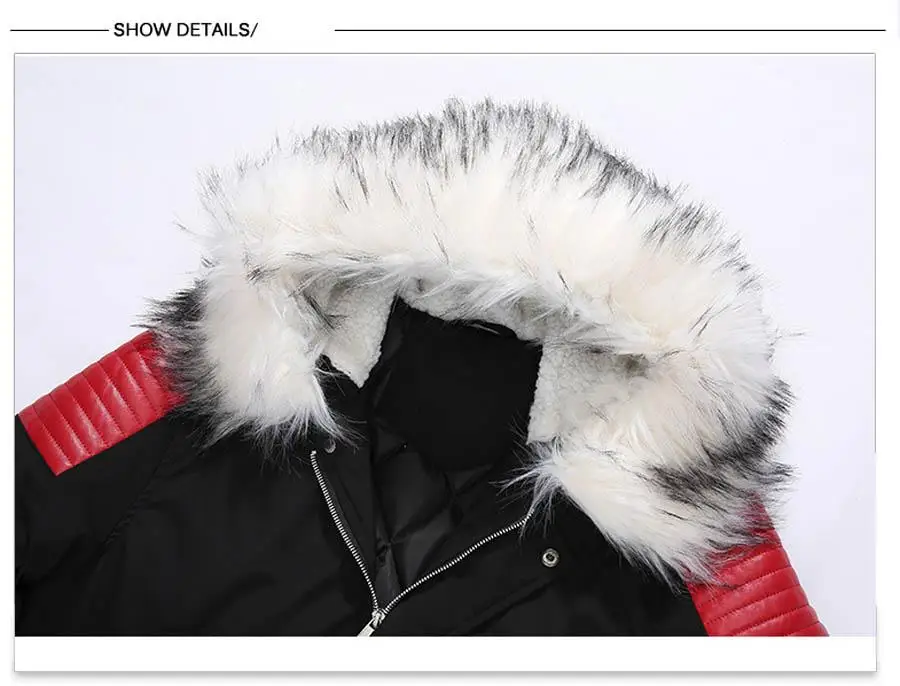 

New Winter Jacket Men Thicken Warm Parkas Casual Long Outwear Hooded Collar Jackets and Coats Men veste homme Dropshipping