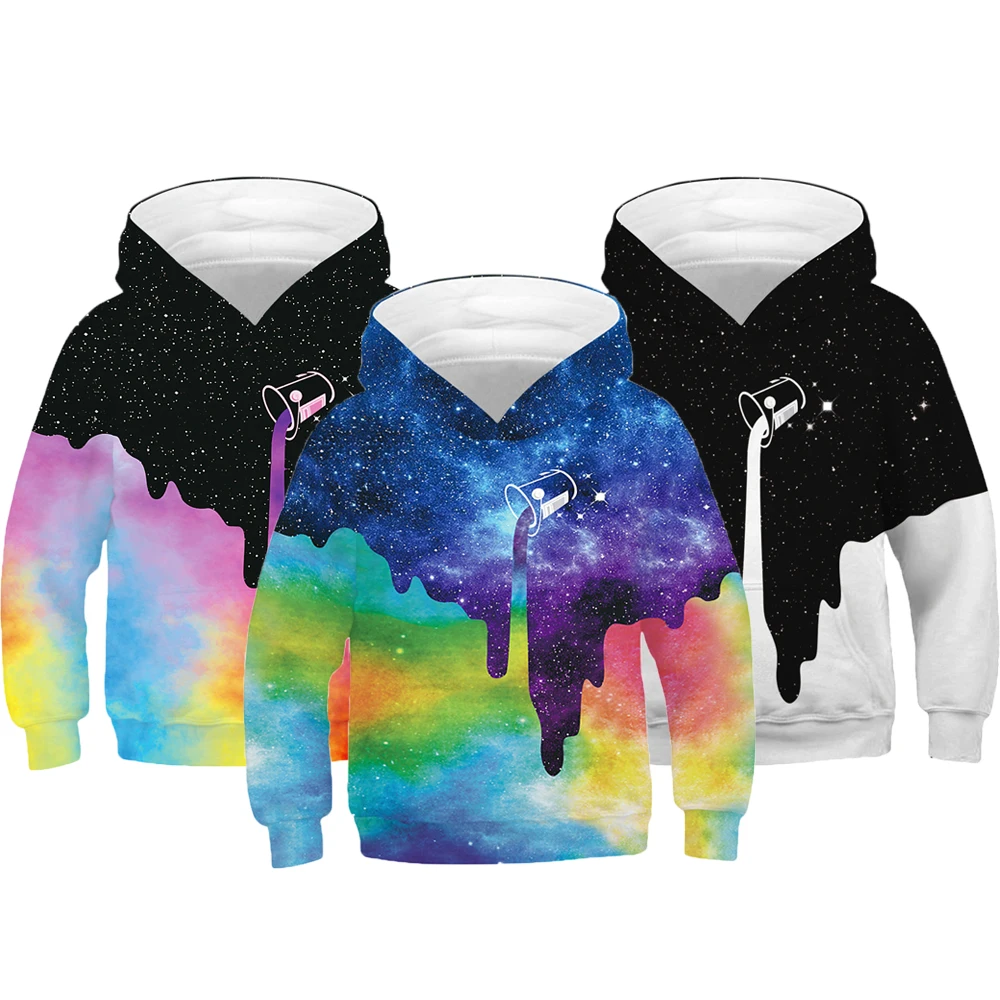 Толстовки с 3D принтом для мальчиков и девочек детские рождественские пальто