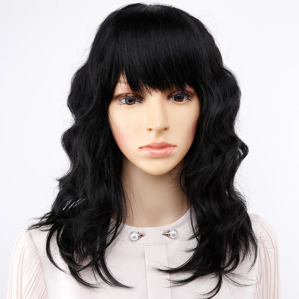 Amir короткие волны синтетический парик Боб Прическа парики средней длины для