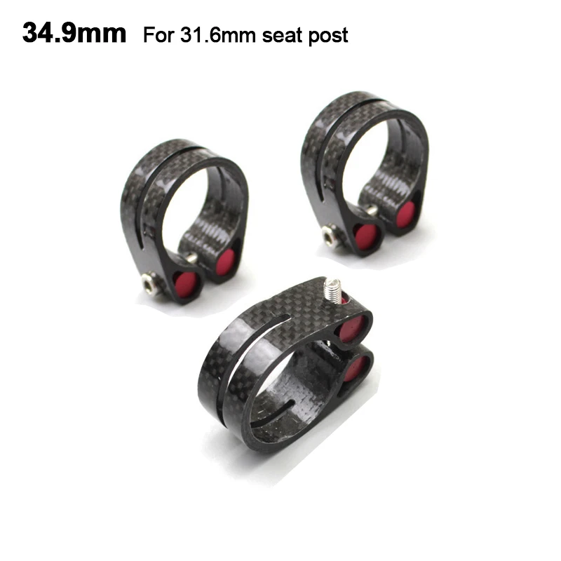 

Full Carbon Seatpost Clamp 34.9mm MTB Mountain Road Bicycle Carbon Fiber Seat Post Clamp For 31.6MM Bike Seat Tube Accessories