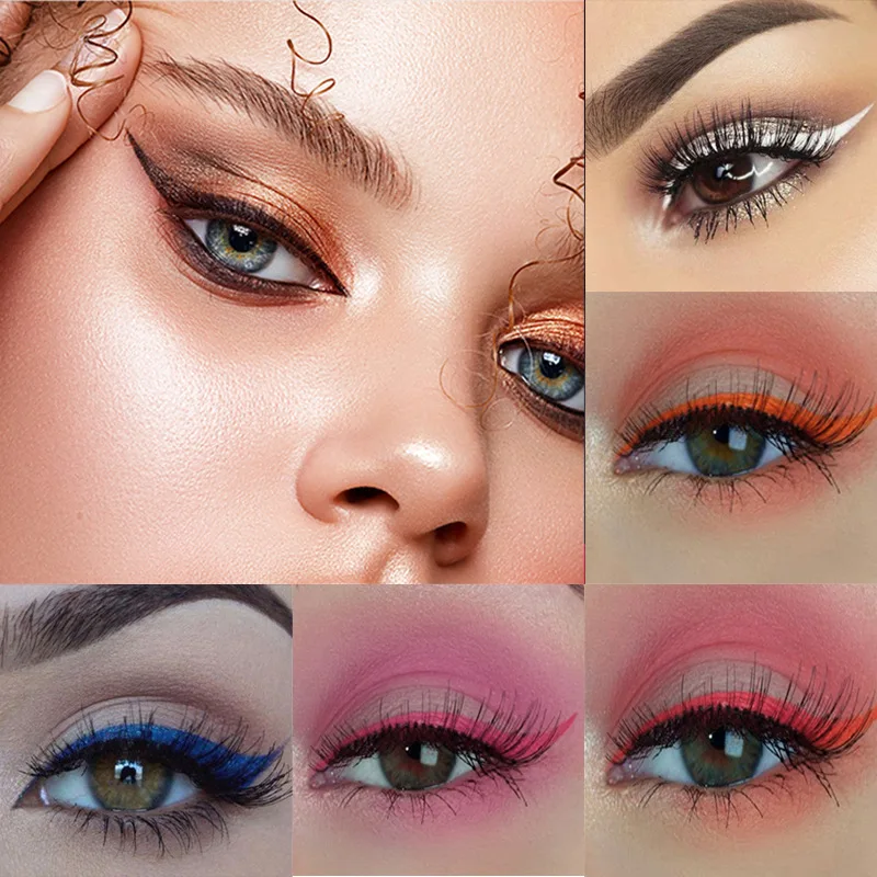 Красочная подводка для глаз Eyes Dancing 16 гелевая ручка жидкая красная белая Черная