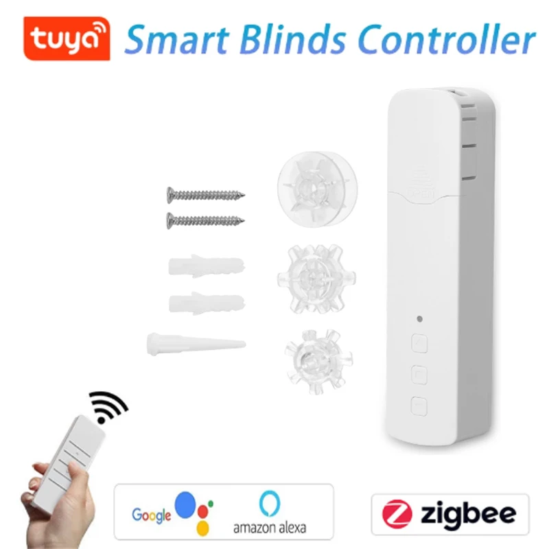 

Tuya ZigBee умный моторизованный цепные роликовые шторы Натяжной шарик занавес ручной Электрический миксер для теста занавес голоса мотора Упр...