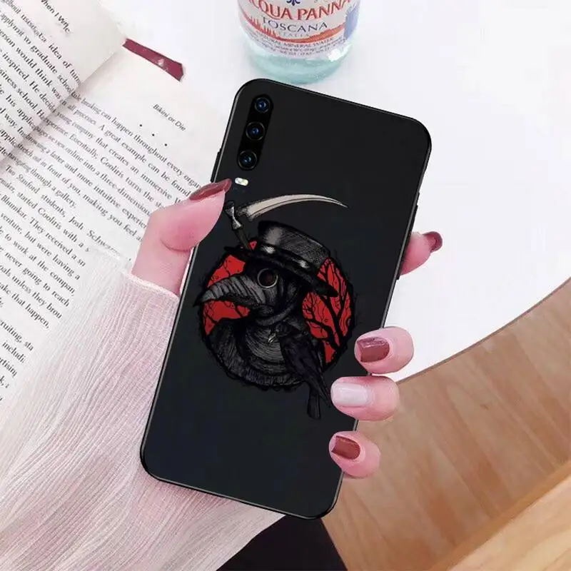 PENGHUWAN Чумного доктора черный ТПУ мягкий чехол для телефона Huawei Honor 20 10 9 8 8x 8c 9x 7c 7a
